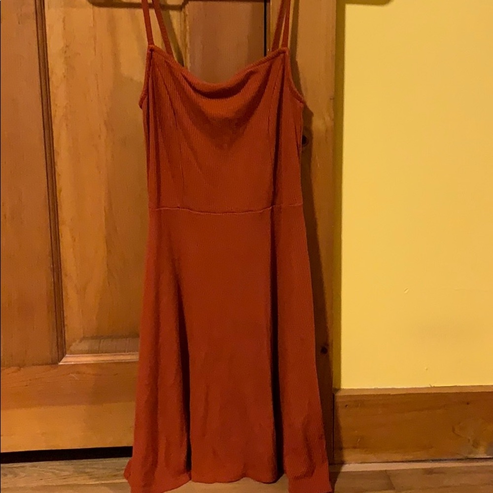 Orange dress tight